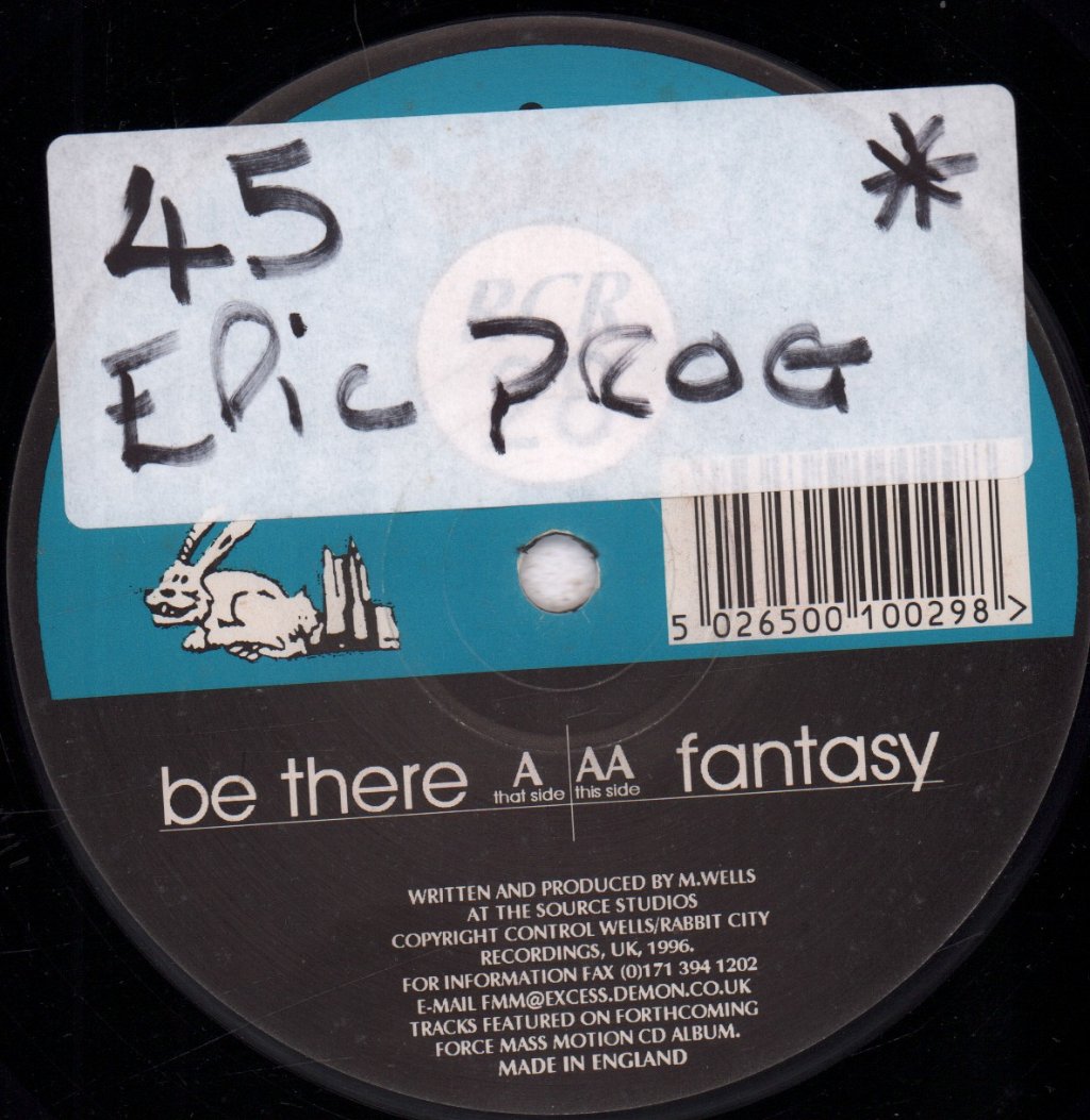 Force Mass Motion - Be There / Fantasy - 12 Inch