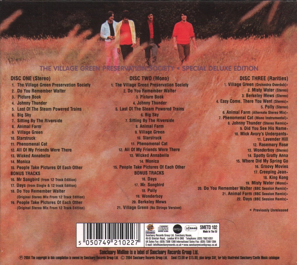 Kinks - Kinks Are The Village Green Preservation Society - Cd Set