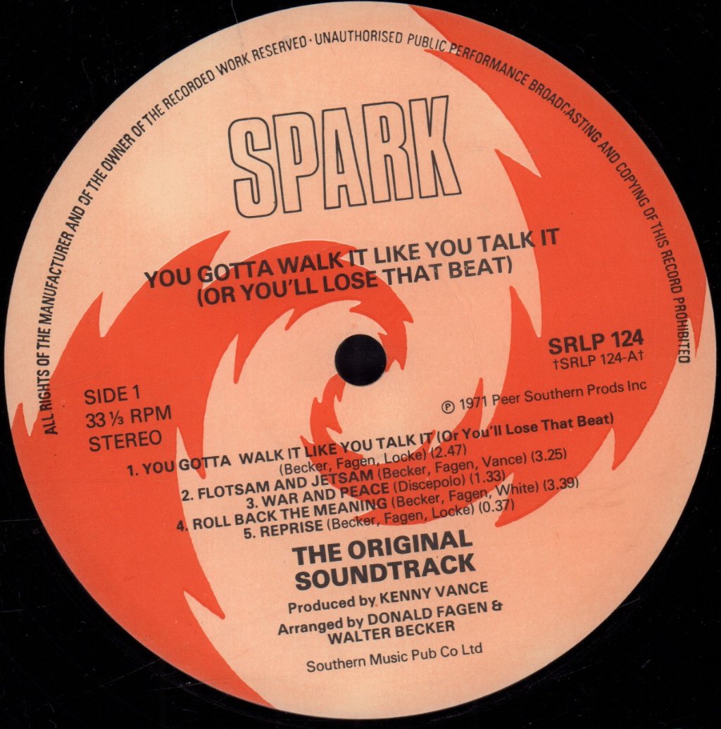 Original Sound Track - You Gotta Walk It Like You Talk It - Lp