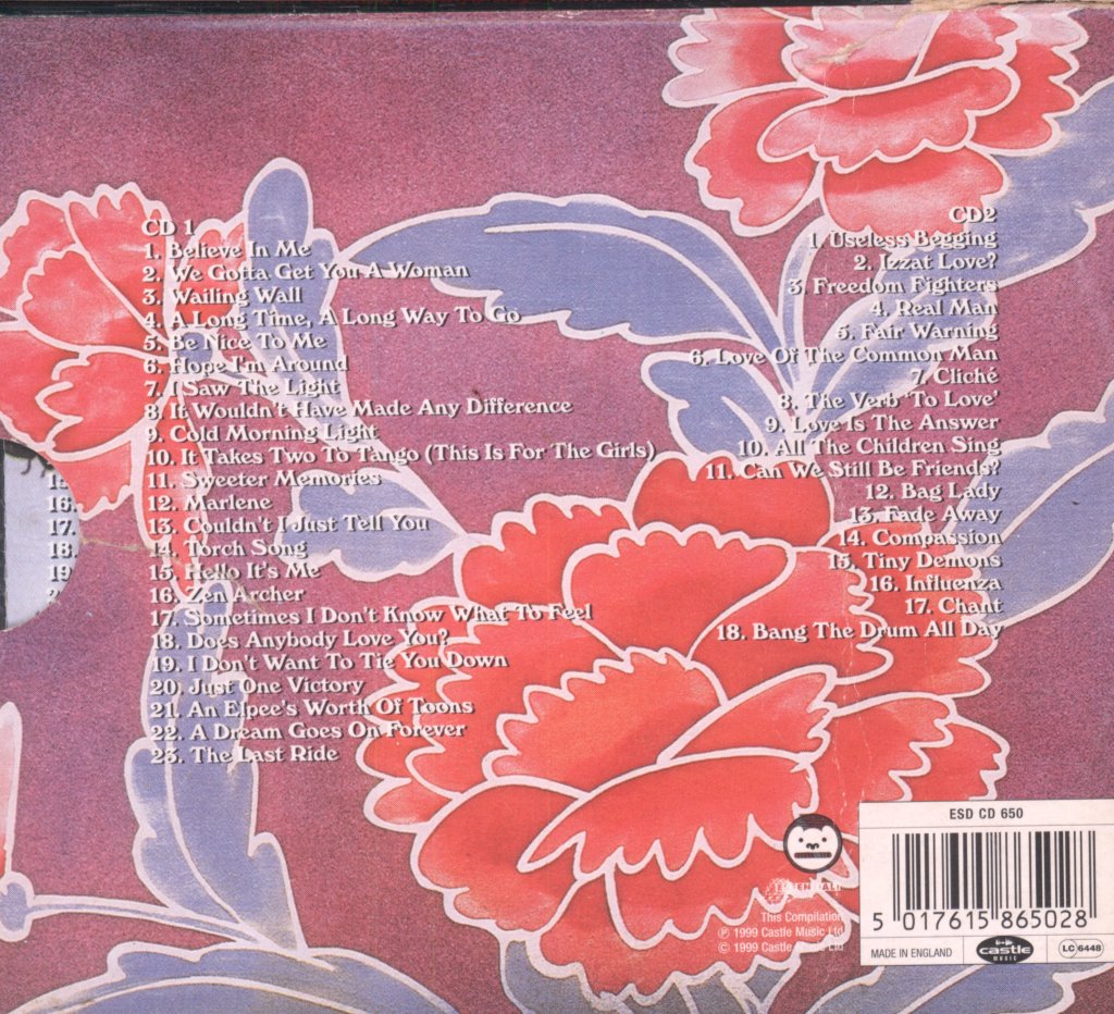 Todd Rundgren - Best Of Todd Rundgren "Go Ahead. Ignore Me." - Double Cd
