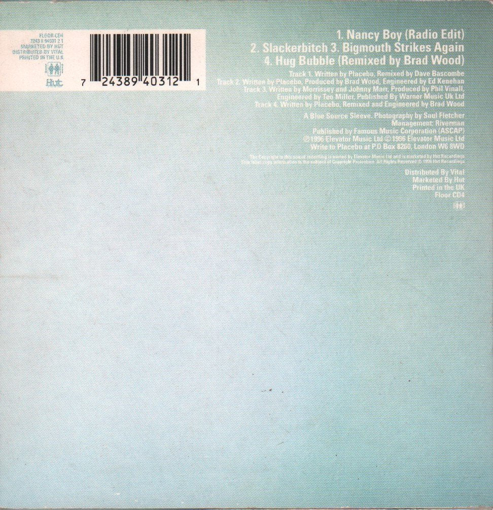 Placebo - Nancy Boy - Cd