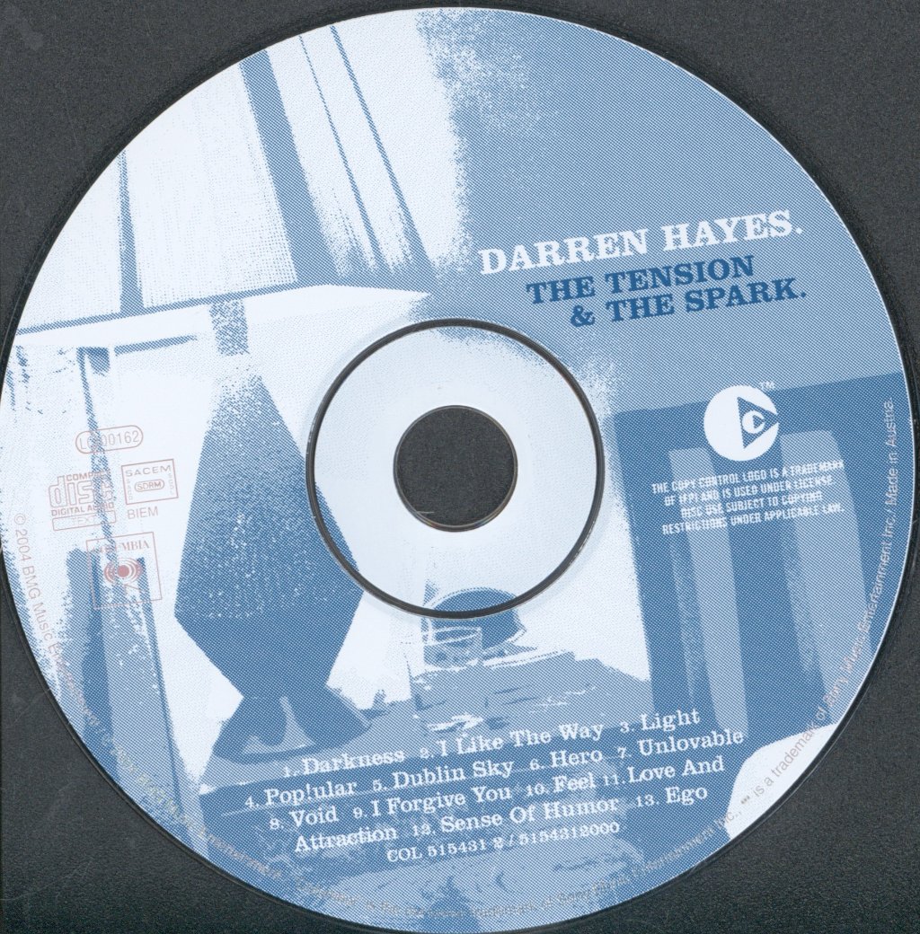 Darren Hayes - Tension And The Spark - Cd
