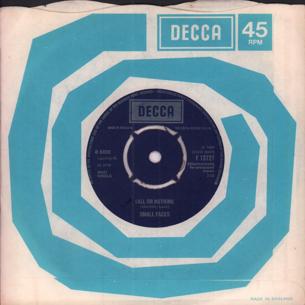 Small Faces - Sha-La-La-La-Lee - 7 Inch