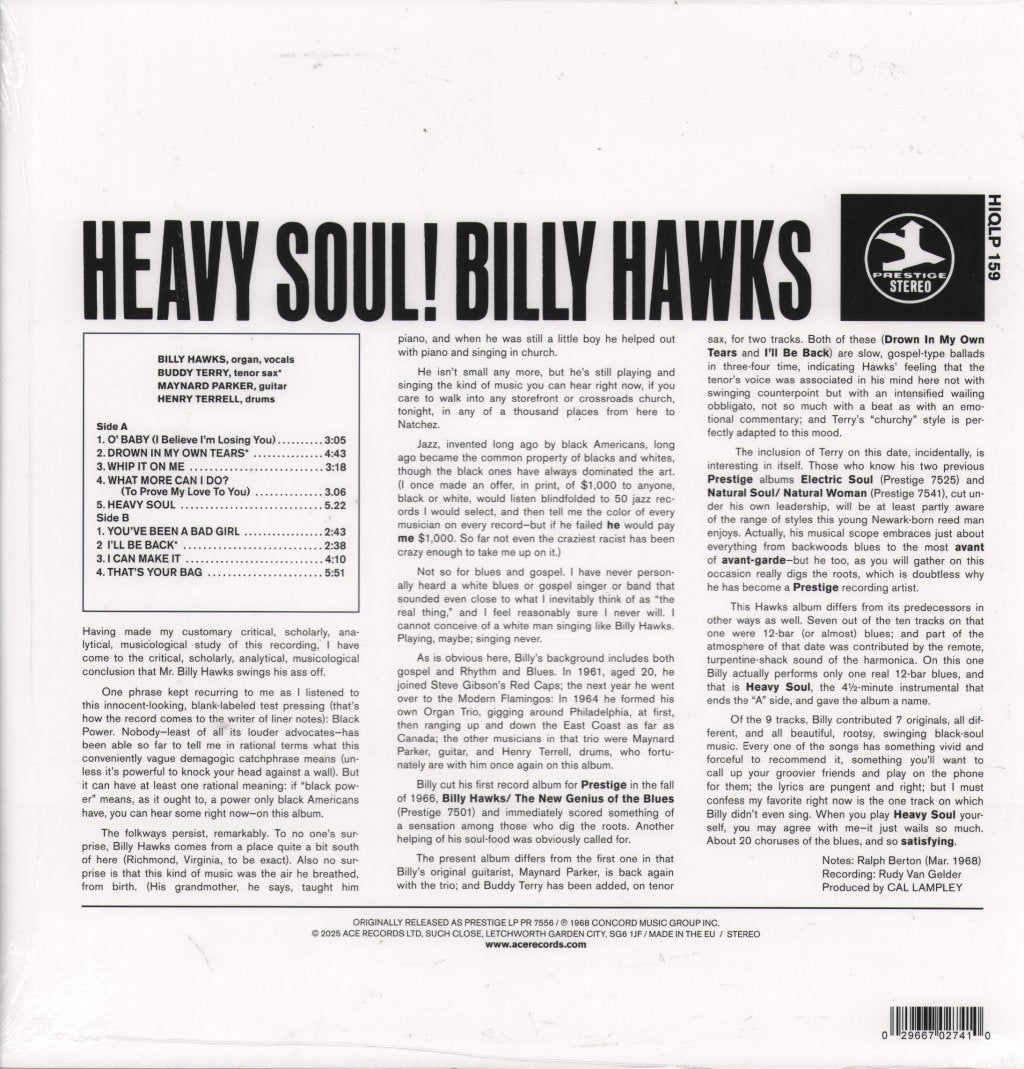 Billy Hawks - Heavy Soul! - Lp