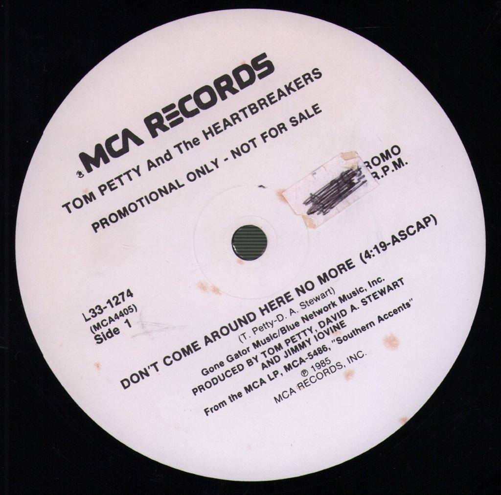 Tom Petty And The Heartbreakers - Don't Come Around Here No More - 12 Inch