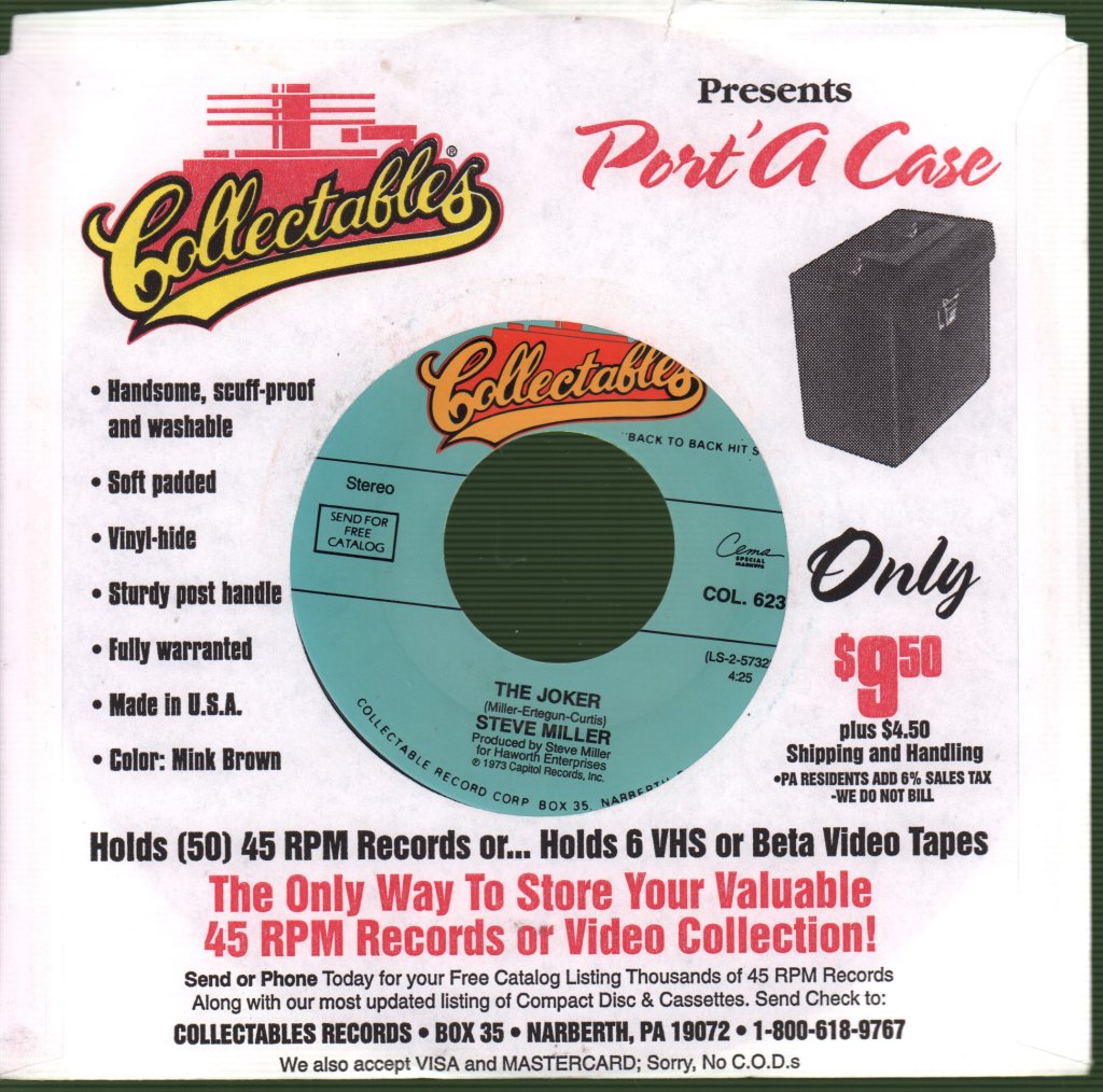 Steve Miller - Swingtown / The Joker - 7 Inch