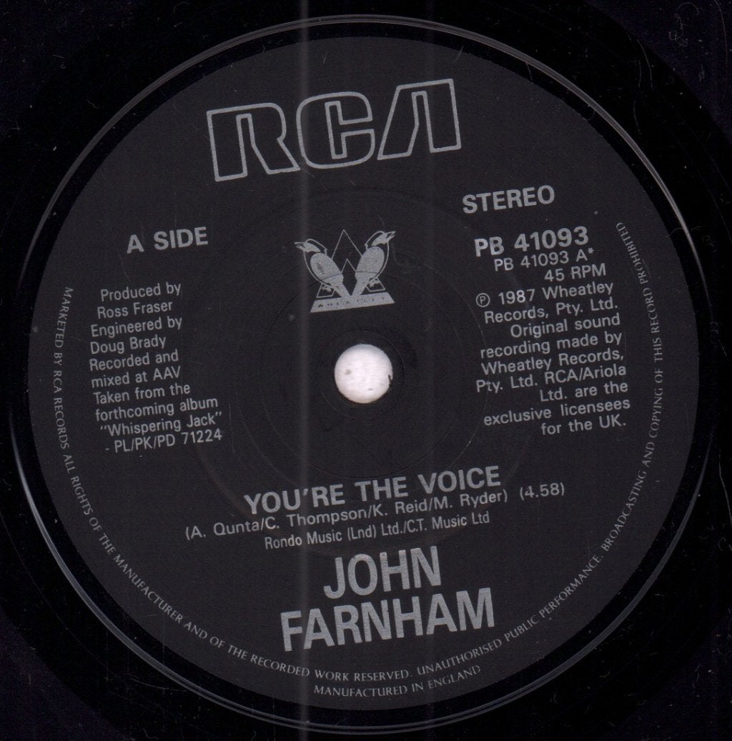 John Farnham - You're The Voice - 7 Inch