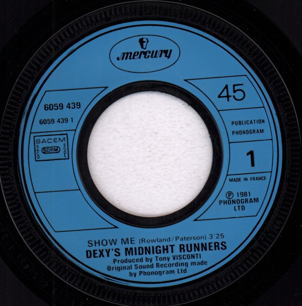 Dexys Midnight Runners - Show Me - 7 Inch