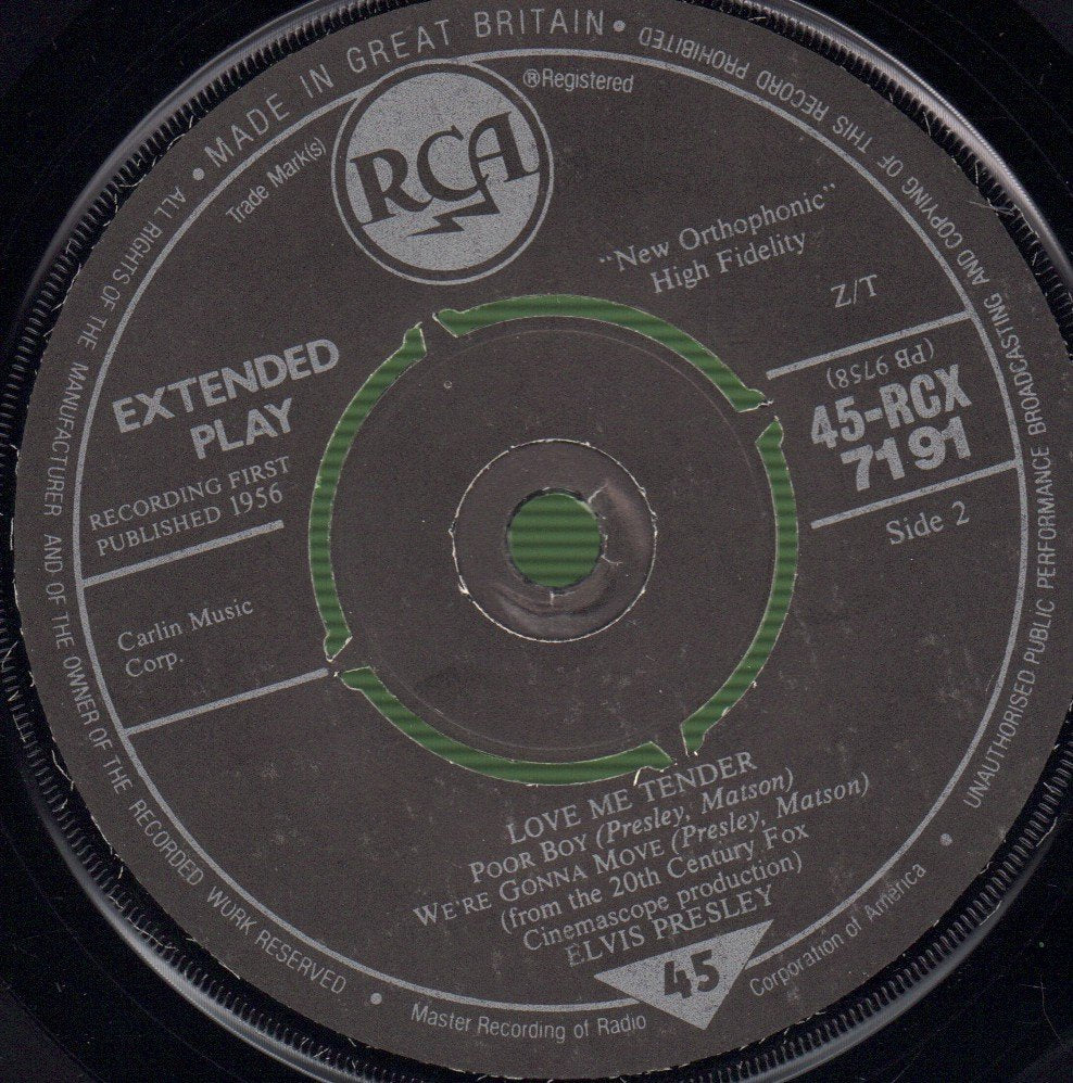 Elvis Presley - Love Me Tender - 7 Inch