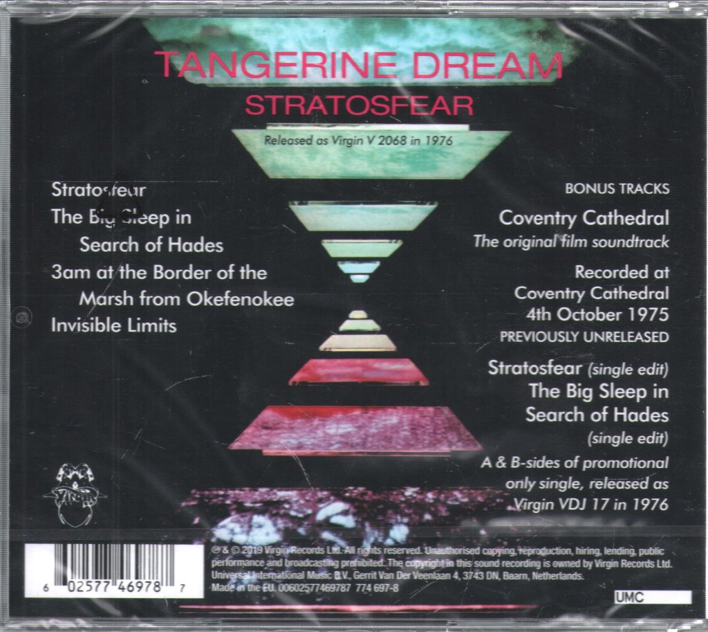 Tangerine Dream - Stratosfear - Cd