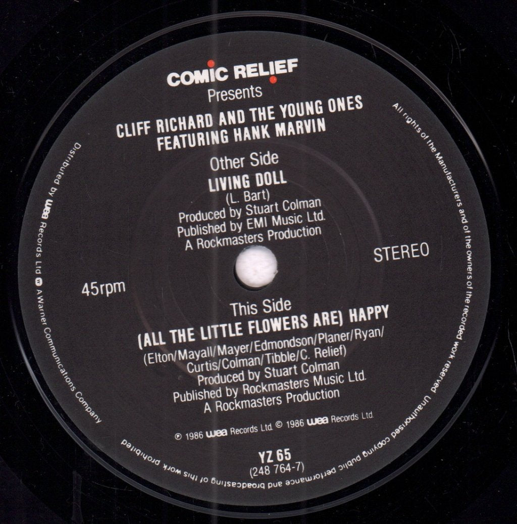Cliff Richard And The Young Ones - Living Doll - 7 Inch