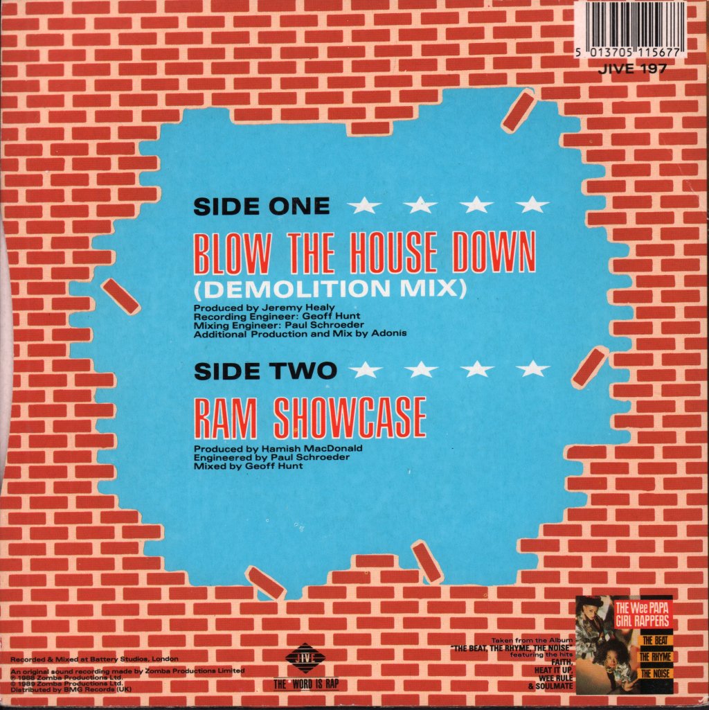 Wee Papa Girl Rappers - Blow The House Down - 7 Inch