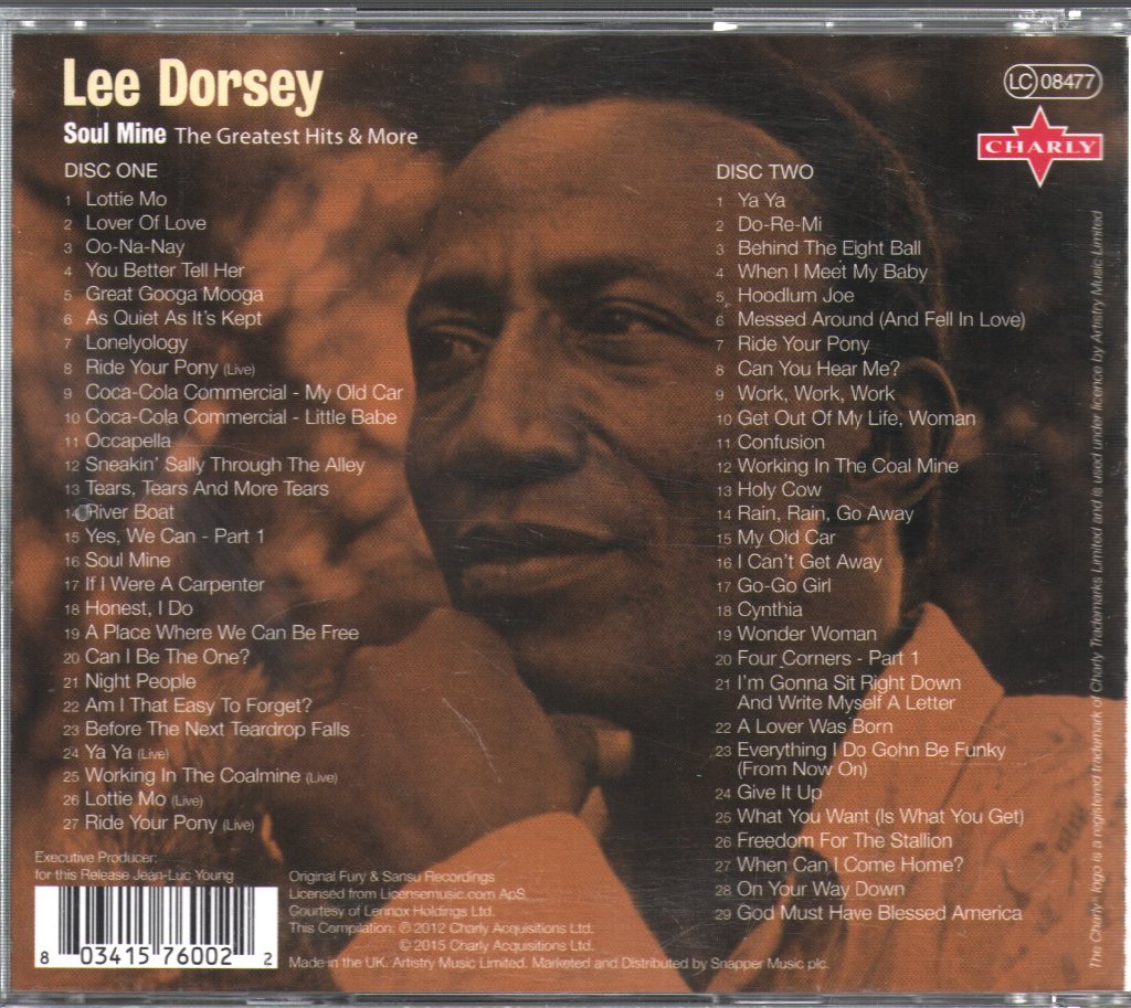 Lee Dorsey - Soul Mine The Greatest Hits & More 1960-1978 - Double Cd