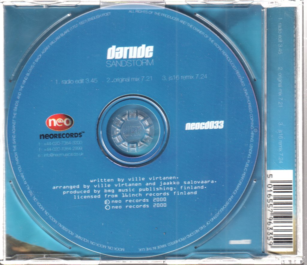Darude - Sandstorm - Cd