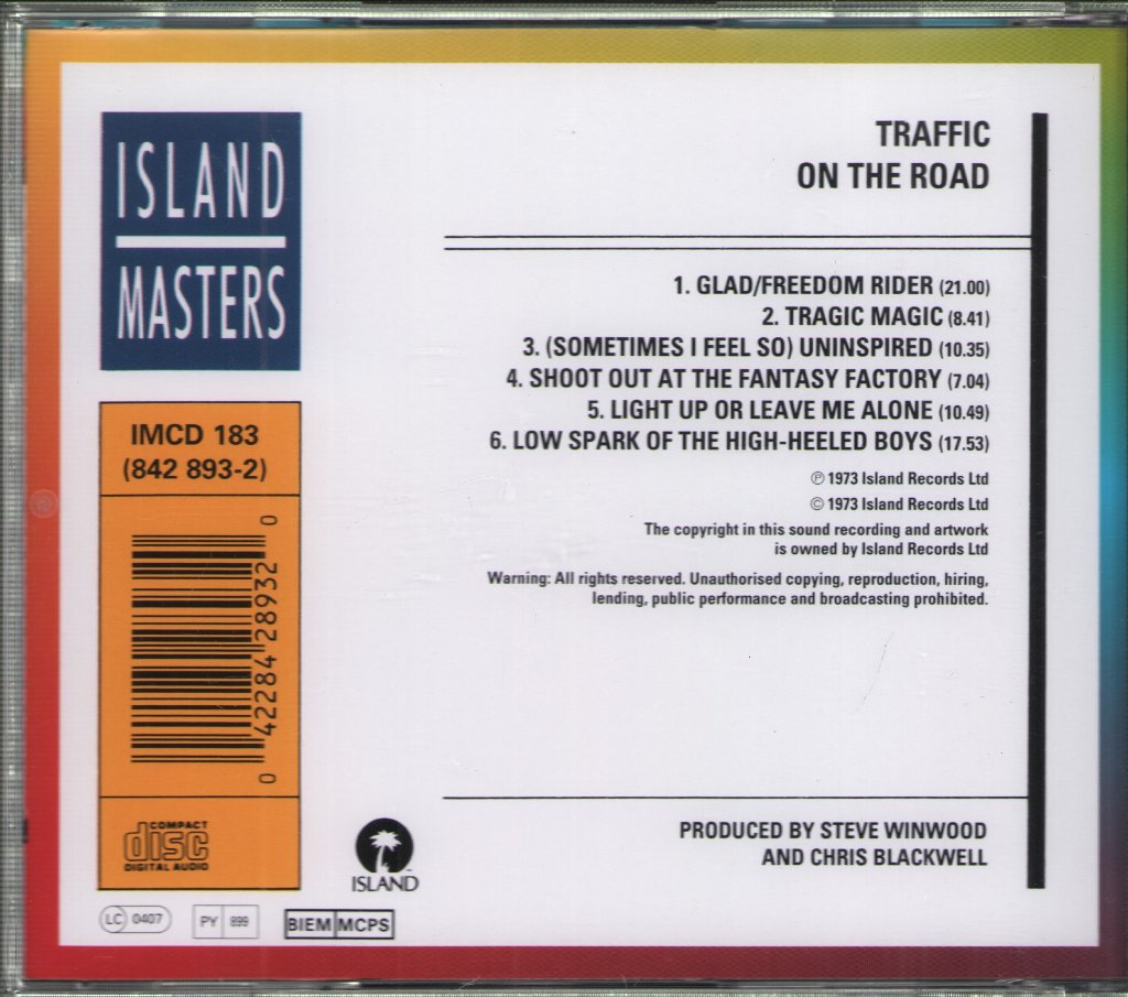Traffic - On The Road - Cd