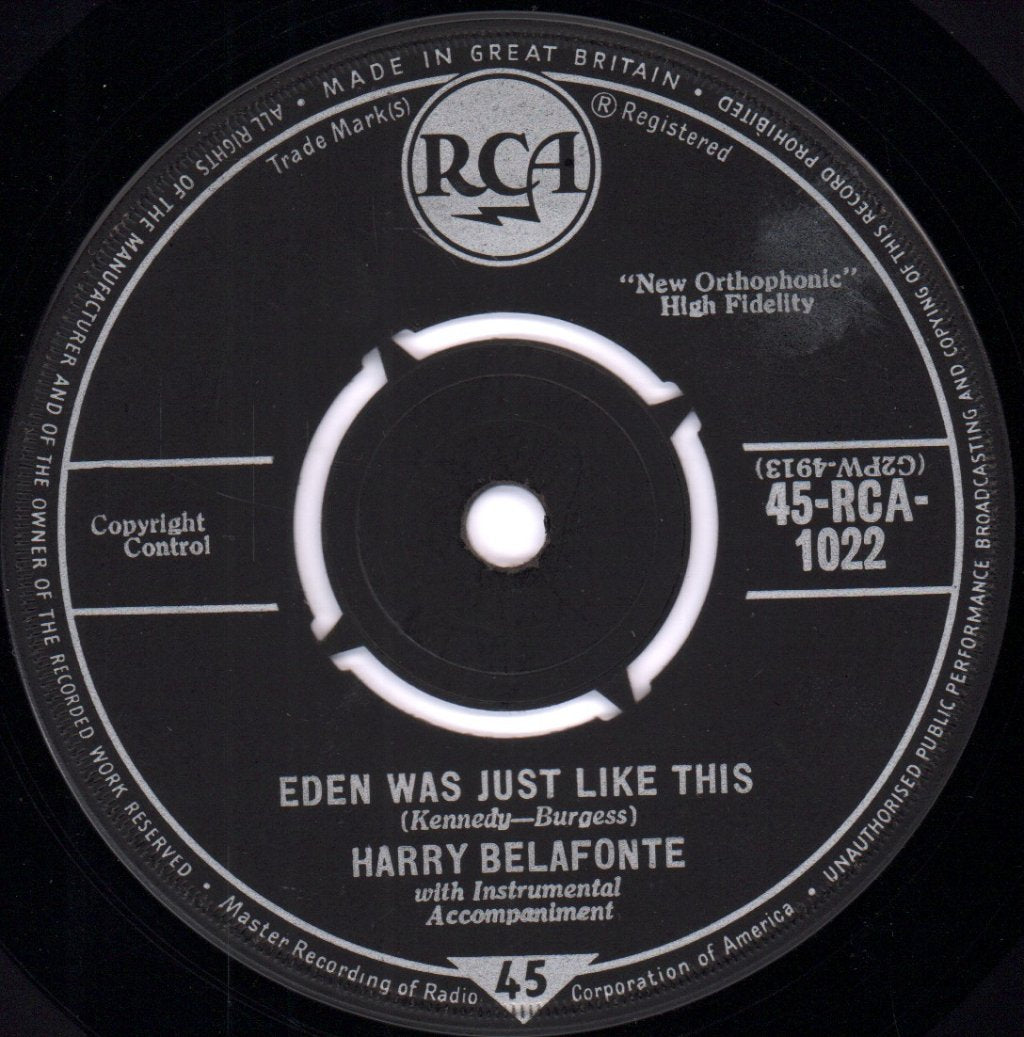 Harry Belafonte - Mary's Boy Child - 7 Inch