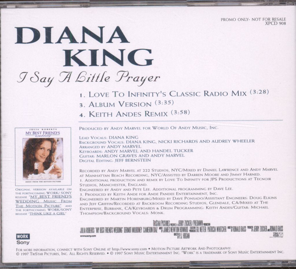 Diana King - I Say A Little Prayer - Cd