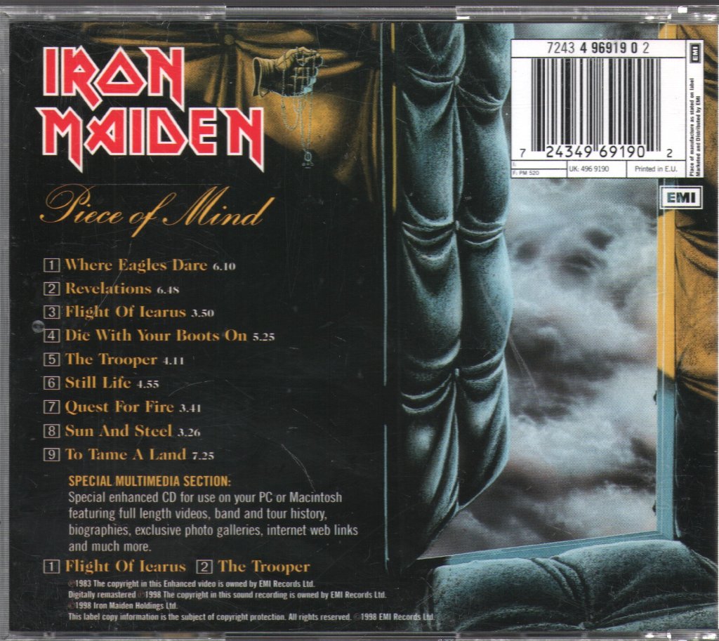 Iron Maiden - Piece Of Mind - Cd