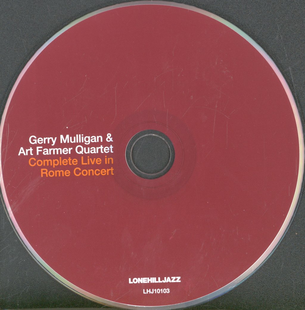 Gerry Mulligan Art Farmer Quartet - Complete Live In Rome Concert - Cd