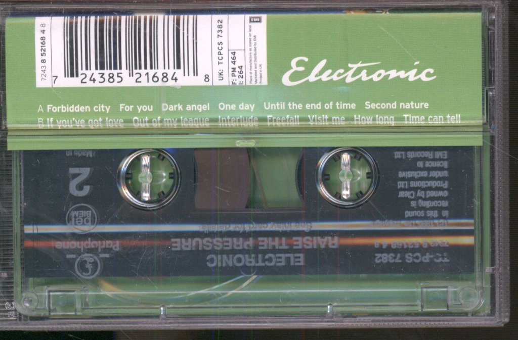 Electronic - Raise The Pressure - Cassette