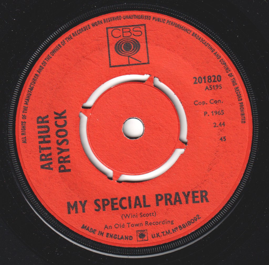 Arthur Prysock - It's Too Late, Baby Too Late - 7 Inch