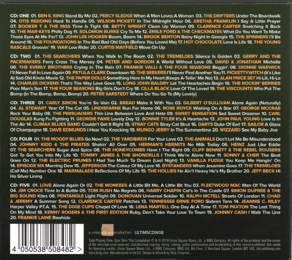 Various Artists - Stand By Me - Ultimate Golden Anthems - Cd Set