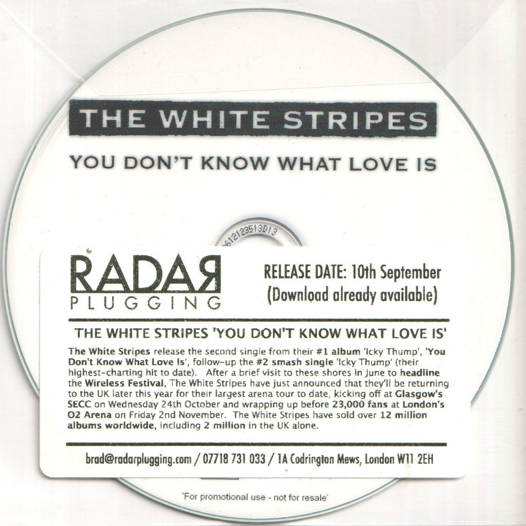 White Stripes - You Don't Know What Love Is - Cdr