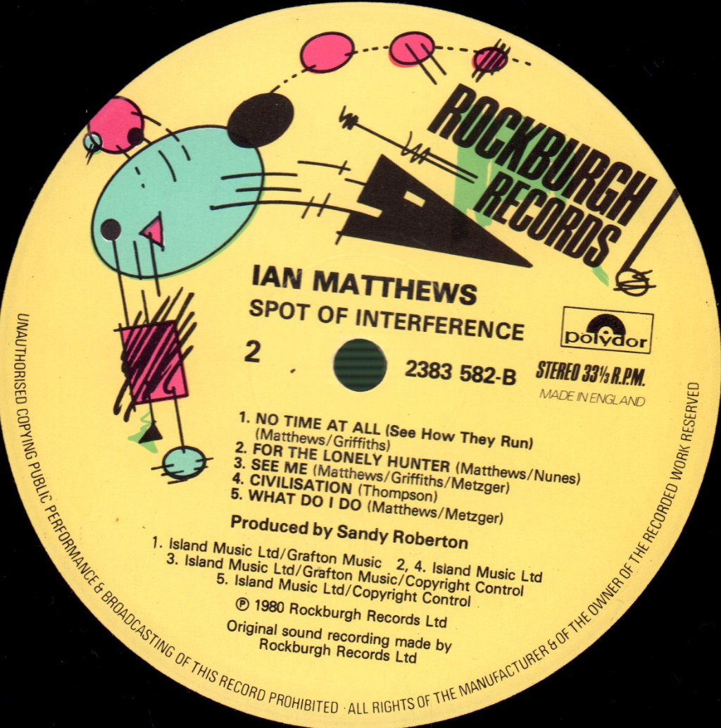 Ian Matthews - Spot Of Interference - Lp