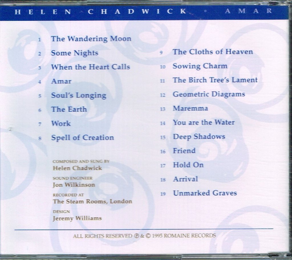 Helen Chadwick - Amar - Cd