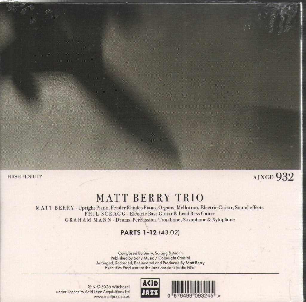 Matt Berry Trio - Everything's Peachy (The Jazz Sessions Vol. 2) - Cd