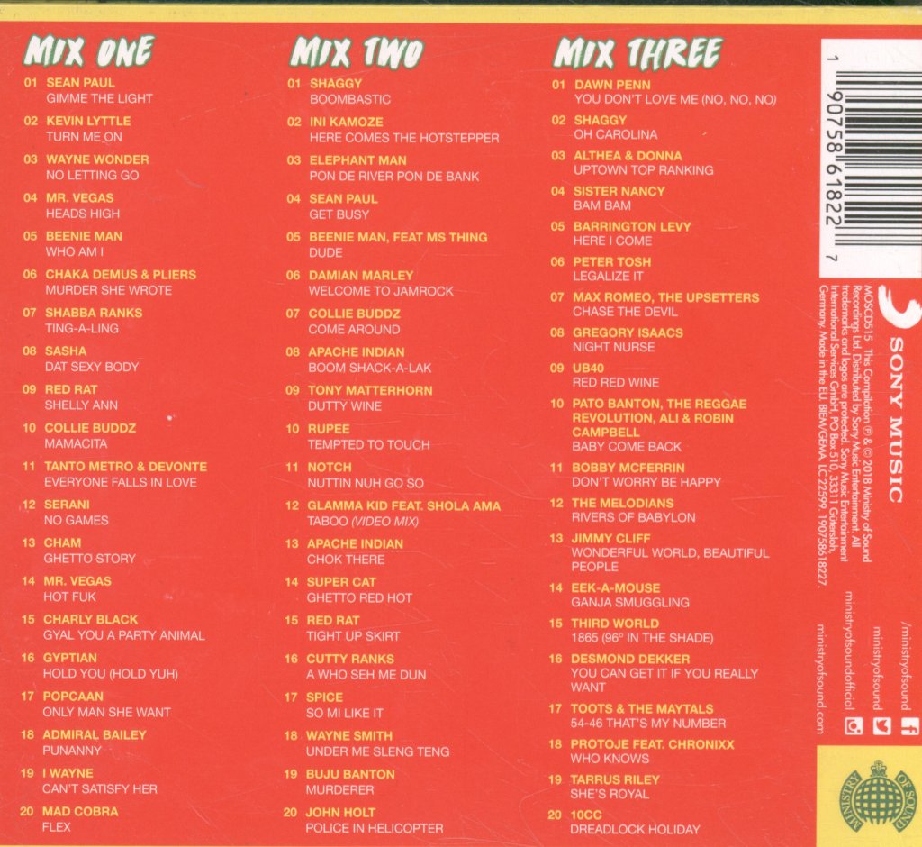 Various Artists - Throwback Reggae Dancehall - Triple Cd