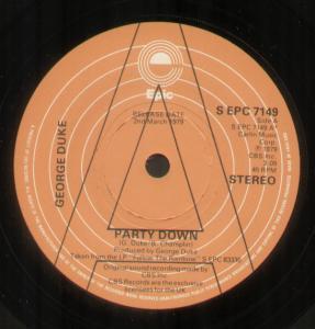 George Duke - Party Down - 7 Inch