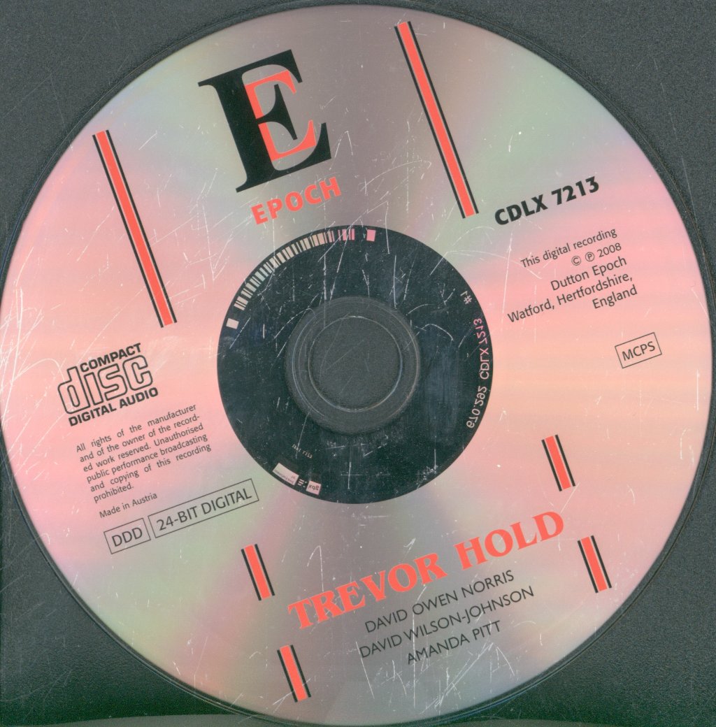 David Owen Norris, David Wilson Johnson - Trevor Hold - The Image Stays - Cd