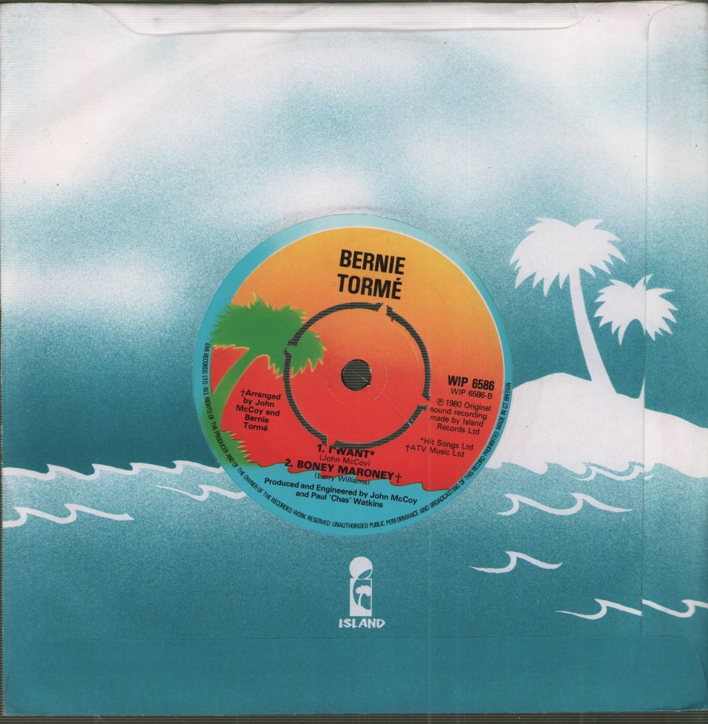 Bernie Torme - Beat - 7 Inch