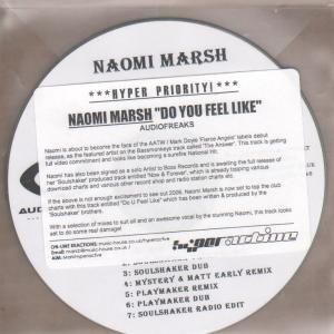 Naomi Marsh - Do You Feel Like - Cdr