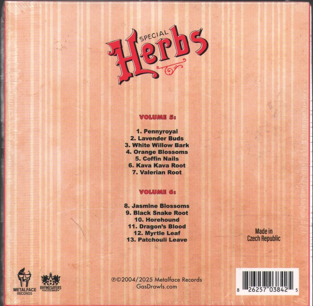 MF DOOM - Metal Fingers Presents: Special Herbs Vol. 5 & 6 - Cd