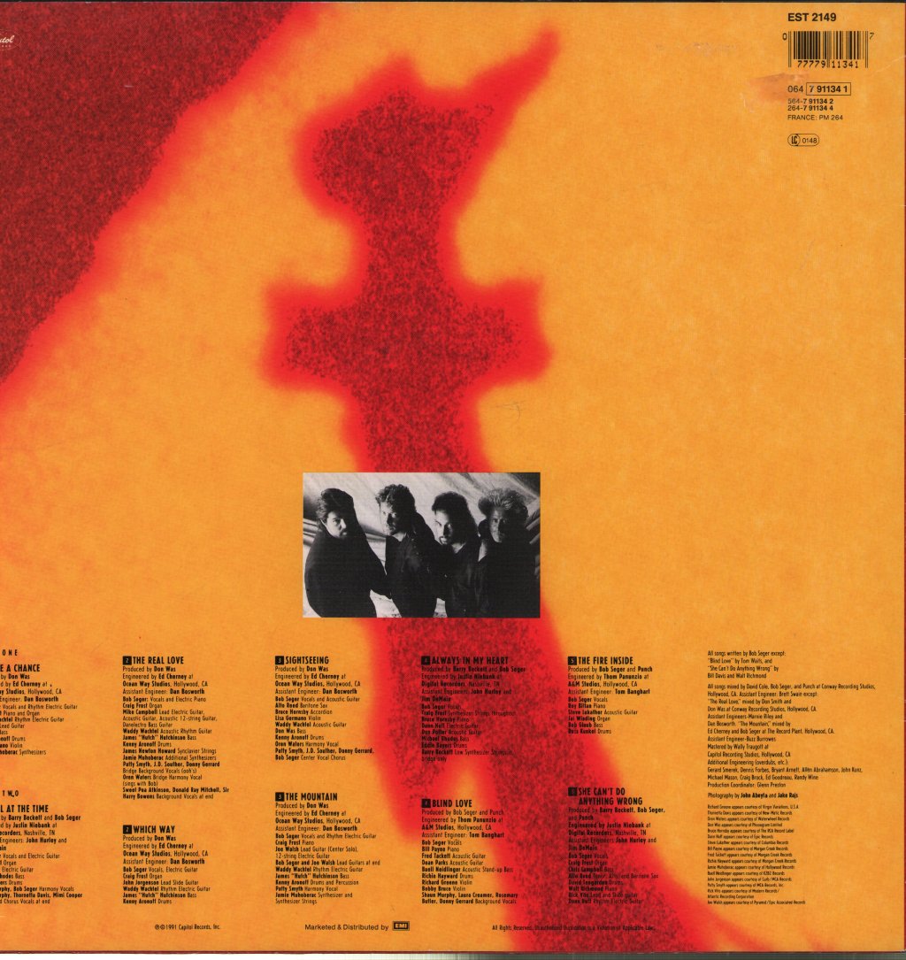Bob Seger And The Silver Bullet Band - Fire Inside - Lp