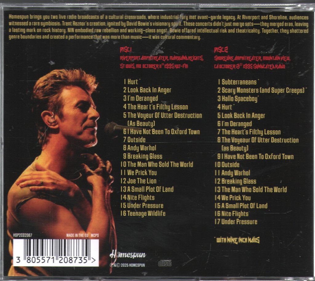 David Bowie and Nine Inch Nails - Live '95 - Double Cd