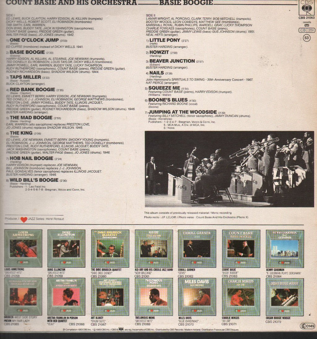 Count Basie - Basie Boogie - Lp