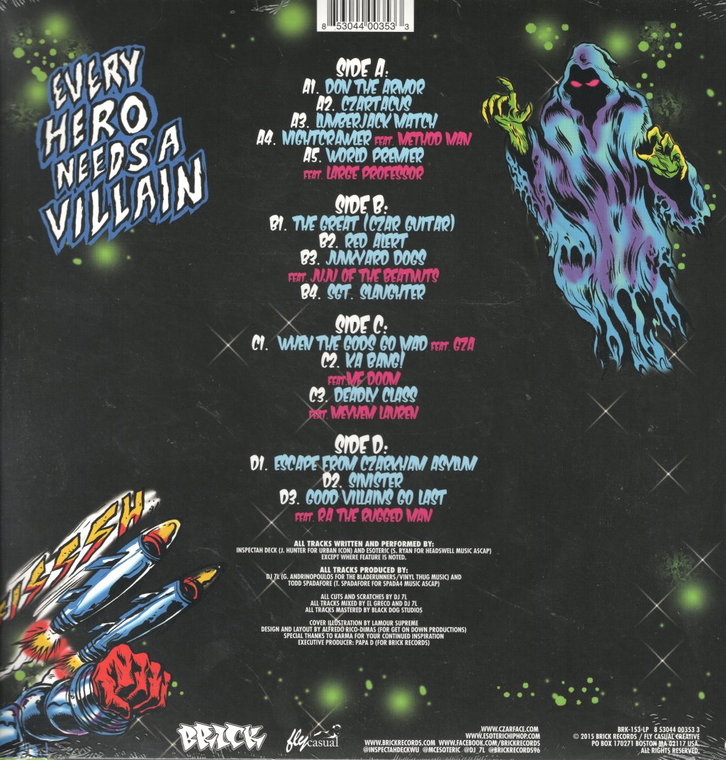 Czarface - Every Hero Needs A Villain - Double Lp