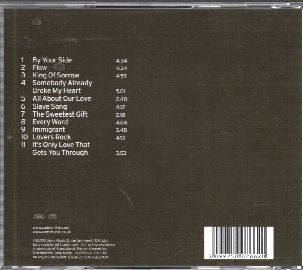 Sade - Lovers Rock - Cd