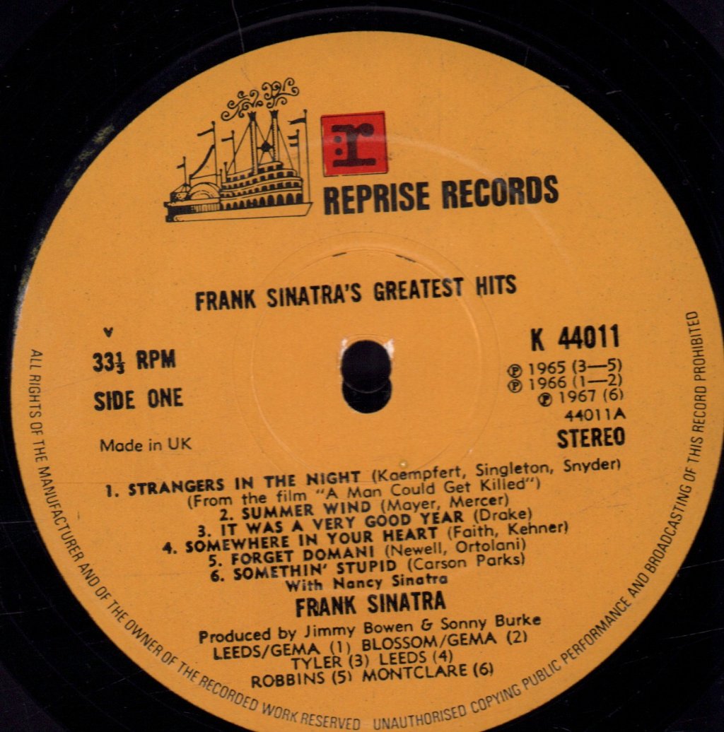 Frank Sinatra - Greatest Hits - Lp