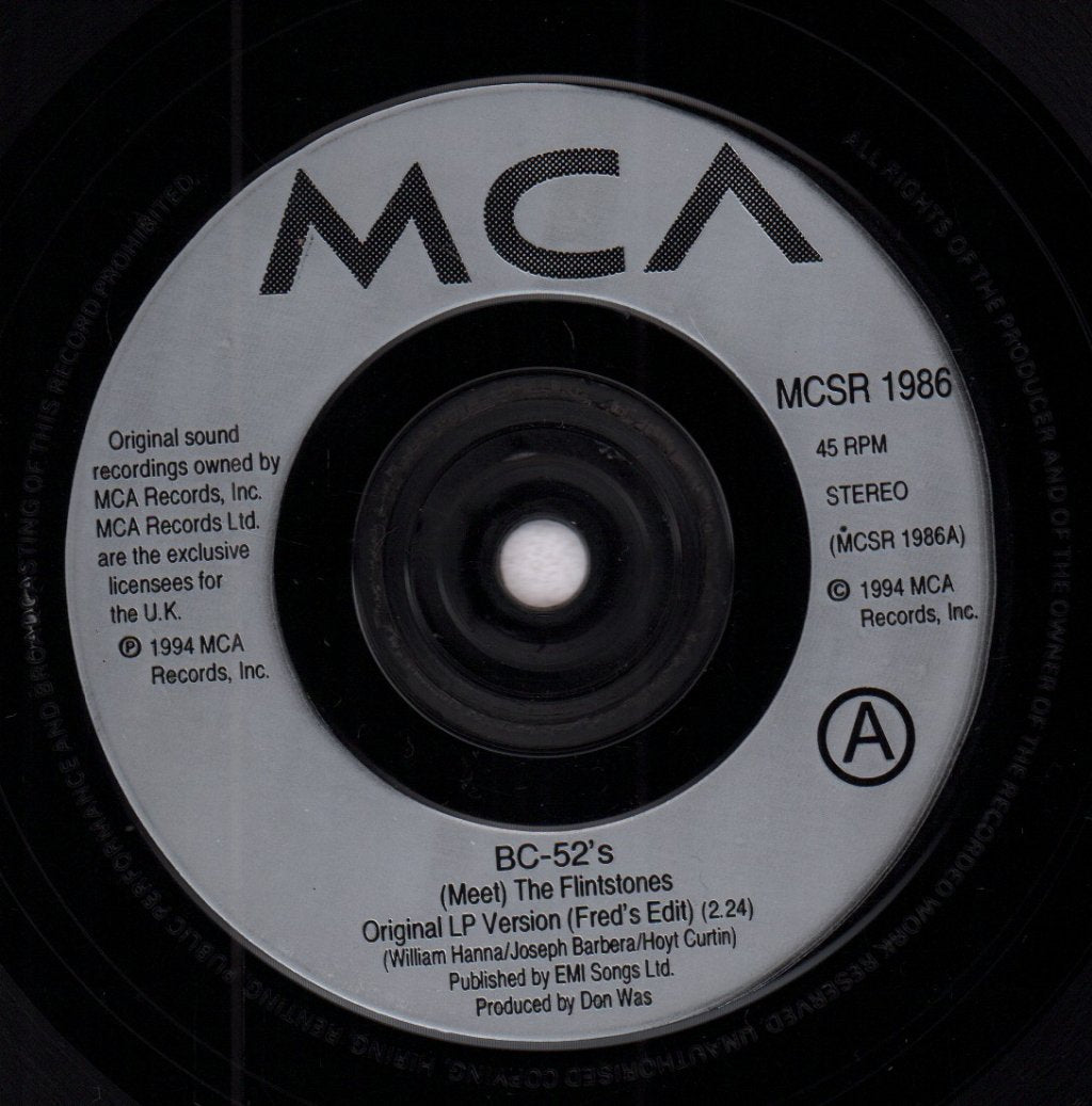 Bc 52'S - Meet The Flintstones - 7 Inch
