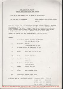 Joe Loss And His Orchestra - World Championship Ballroom Dances - Press Release