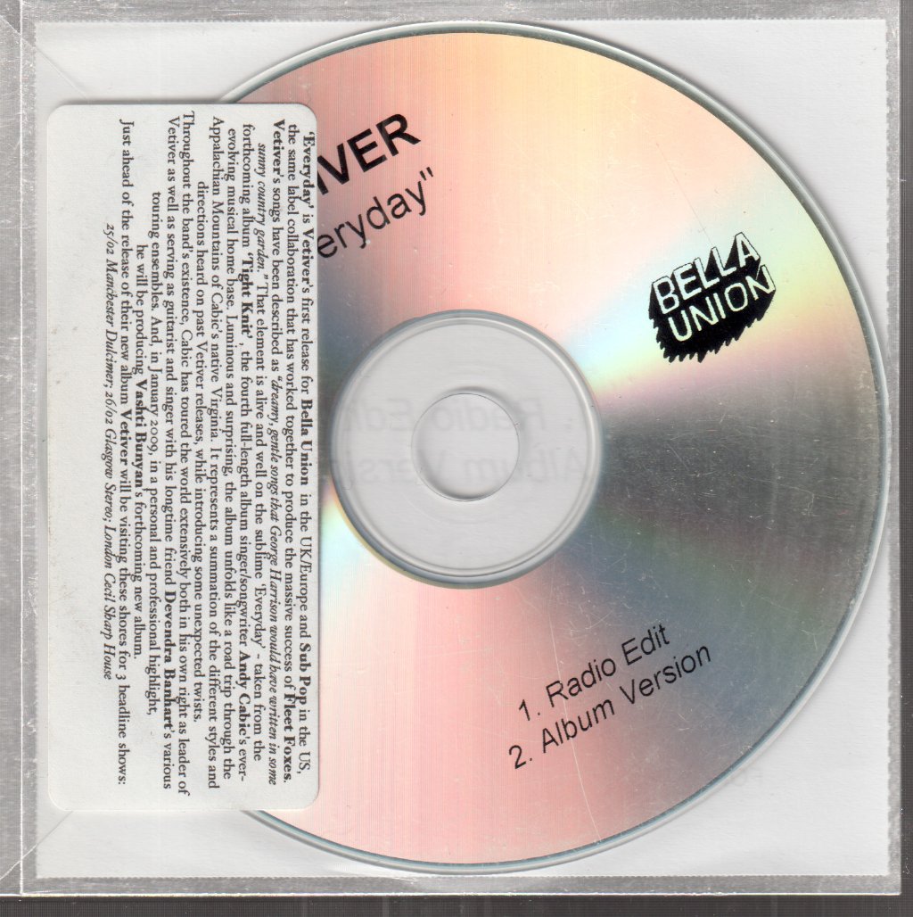 Vetiver - Everyday - Cdr