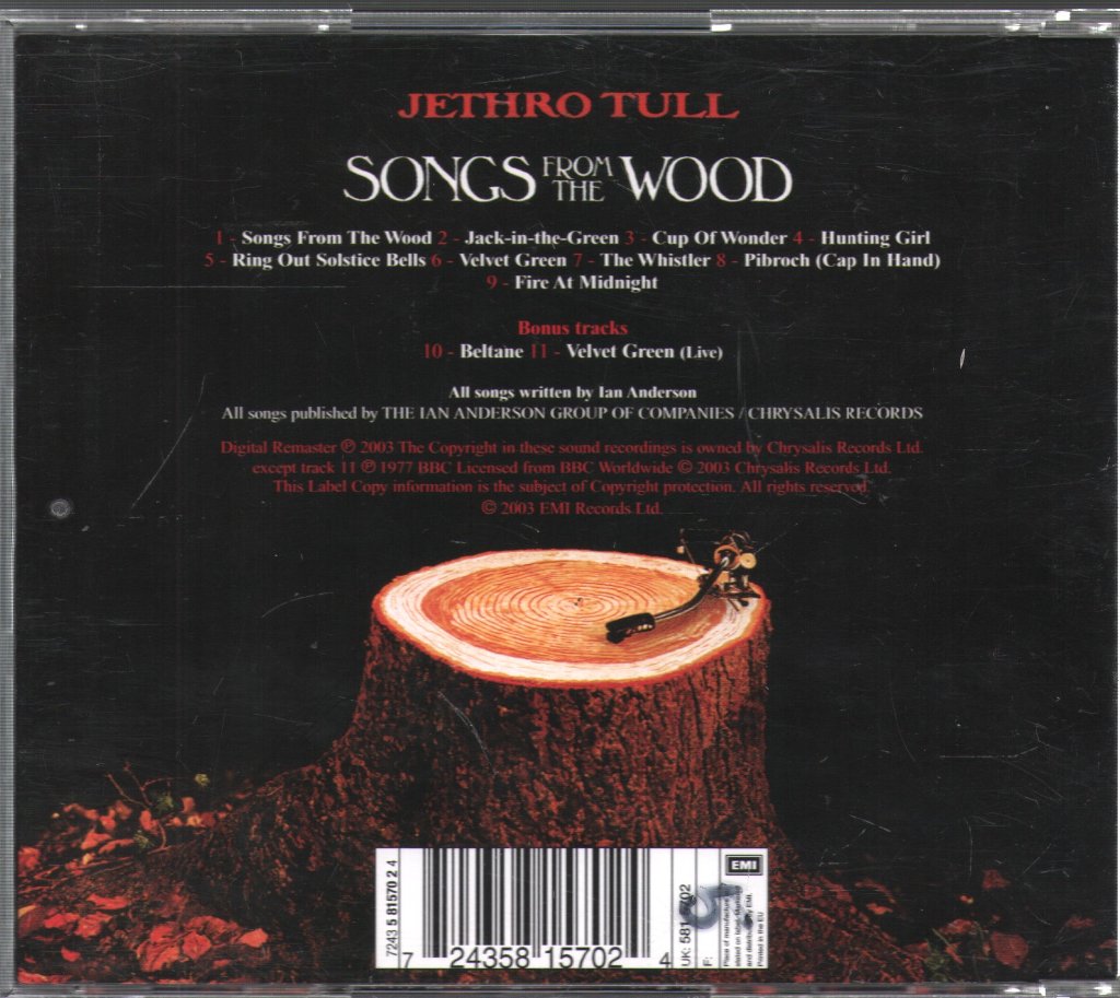 Jethro Tull - Songs From The Wood - Cd
