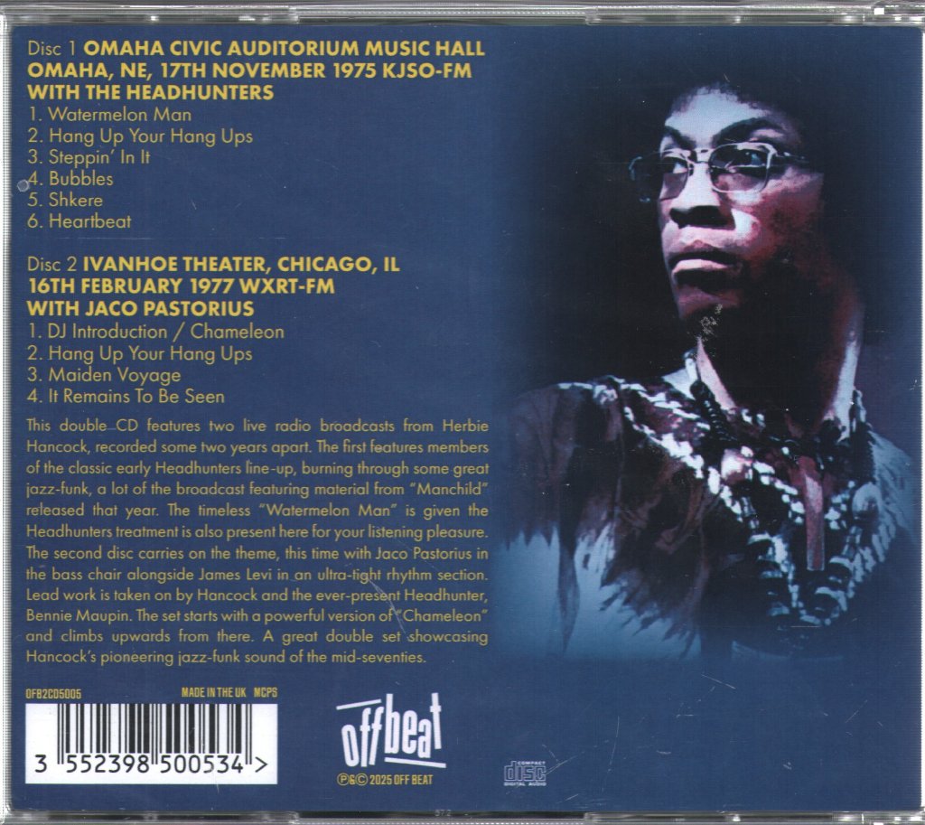 Herbie Hancock and the Headhunters - Live 1975 / 1977 - Double Cd
