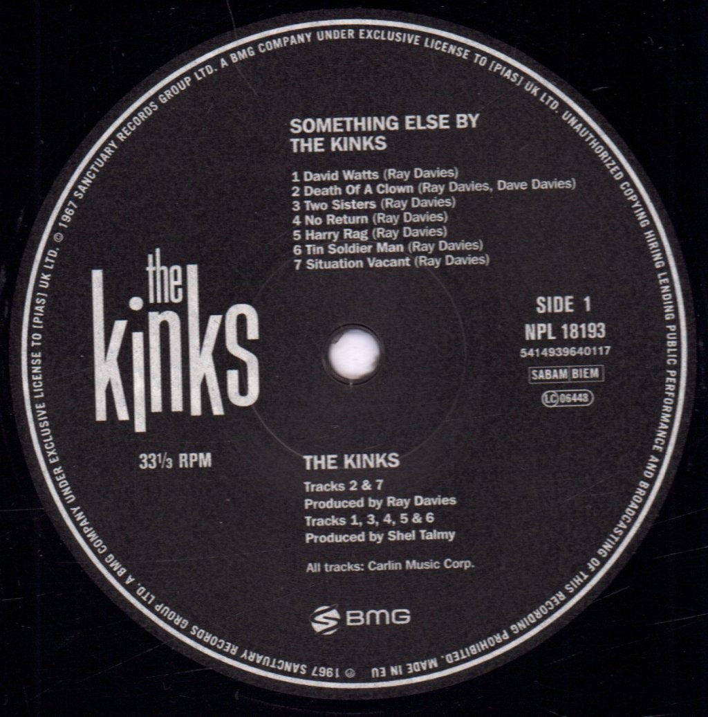 Kinks - Something Else - Lp