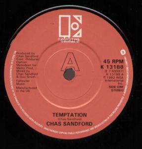 Chas Sandford - Temptation - 7 Inch