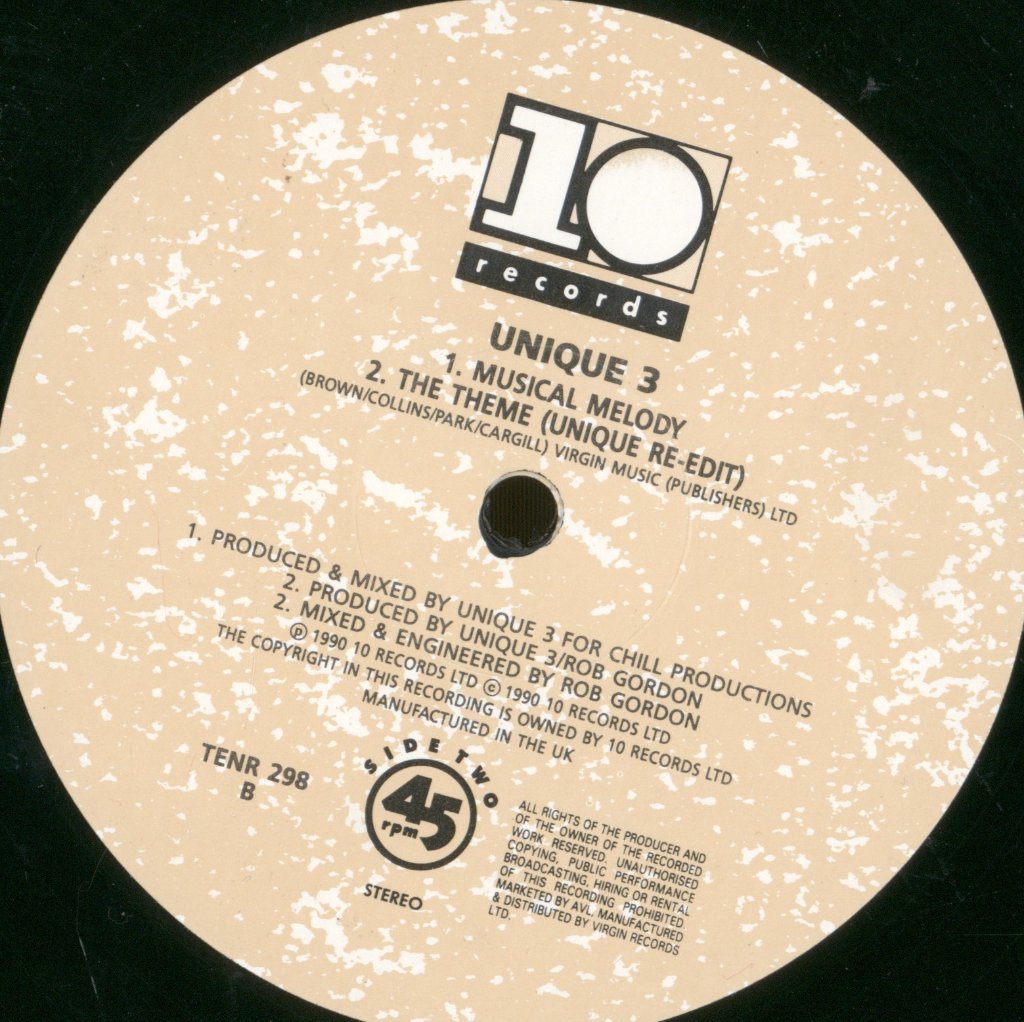 Unique 3 - Unique 4 Track E.P. - 12 Inch